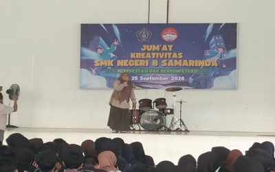 Jumat Kreativitas SMKN 8 Samarinda Jadi Panggung Bakat dan Karakter Taruna-Taruni dan Siswa-Siswi